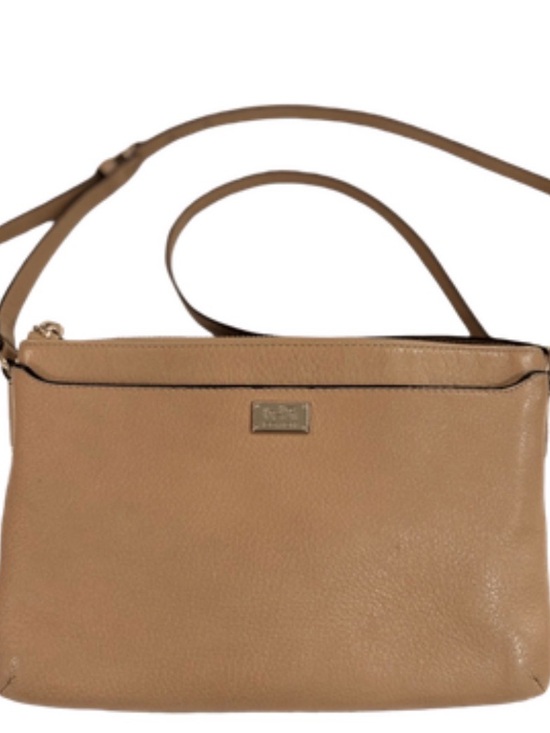 Coach Handbags - Coach Madison Collection Pebble Leather Crossbody Bag Taupe/Sand Hot Pink Lining